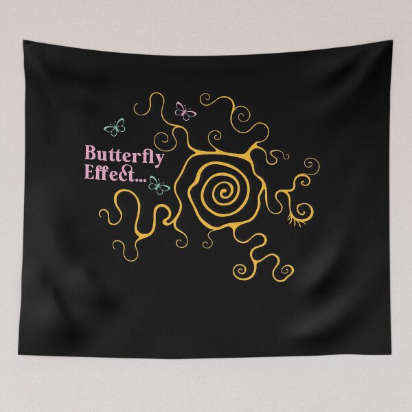 Item preview, Butterfly Effect Swirl Line Art designed and sold by graphicnew.