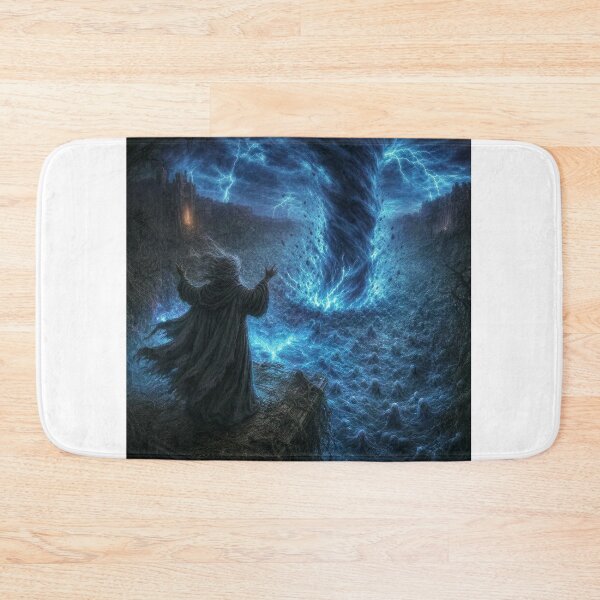 Artikelvorschau, Ulmreach: Die erste Berufung | Kunstdruck „Blauer Wirbel“ für Hexenmeister in düsterer Fantasy | Wandbild für düstere Fantasy entworfen und verkauft von Opetis.