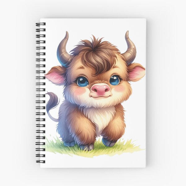 Item preview, Cute Baby Bison Whimsical Pixar Style Illustration designed and sold by LunaPixelStudio.