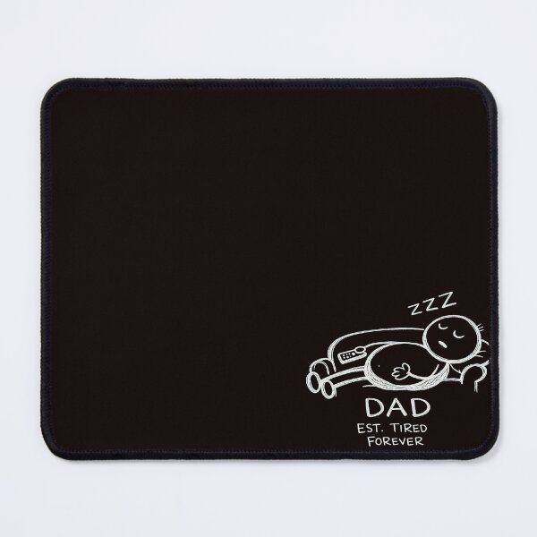 Item preview, Funny DAD EST. TIRED FOREVER Sleeping on Couch Doodle -White Edition designed and sold by Arbacus.