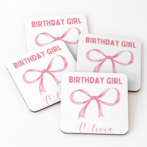 Item preview, Pink Bow Coquette Birthday Girl designed and sold by Green Cart.
