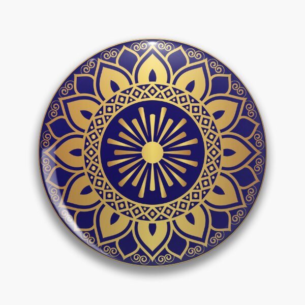 Item preview, Gold gradient circular mandala art designed and sold by Art-spree.