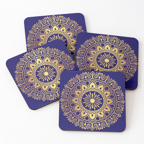 Item preview, Gold gradient circular mandala art designed and sold by Art-spree.