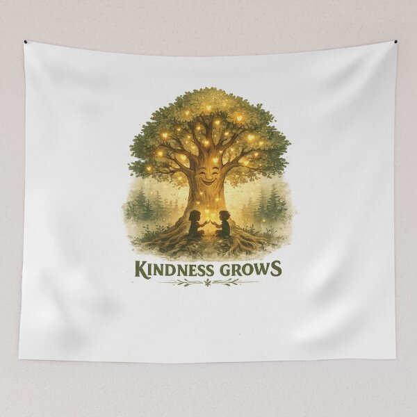 Item preview, Kindness Grows Magical Heart Tree Children designed and sold by NatureHarmony16.