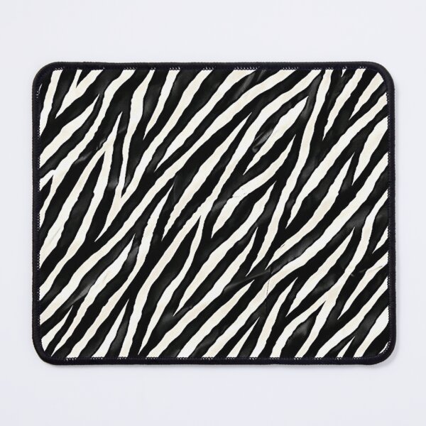 Item preview, Zebra Luxe | Glossy Black‑and‑White Animal Print Pattern designed and sold by LuxuryApparels.