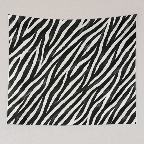 Item preview, Zebra Luxe | Glossy Black‑and‑White Animal Print Pattern designed and sold by LuxuryApparels.
