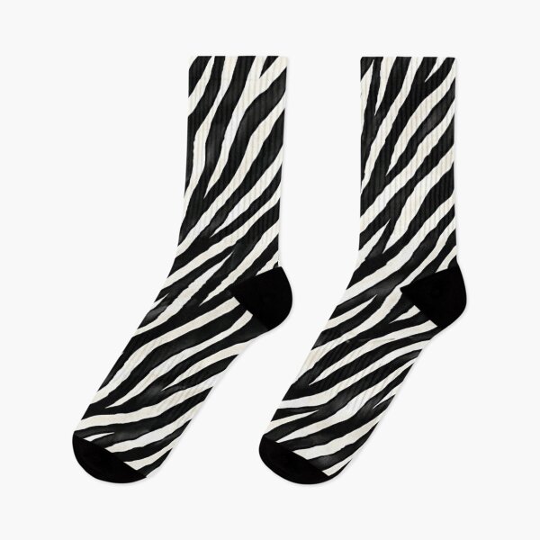 Item preview, Zebra Luxe | Glossy Black‑and‑White Animal Print Pattern designed and sold by LuxuryApparels.