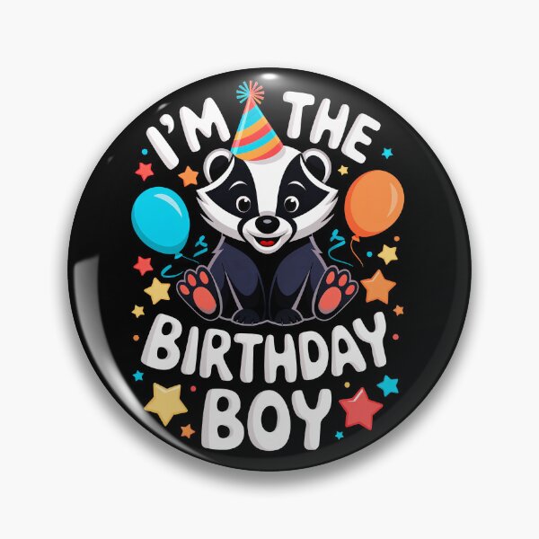 Item preview, Funny Badger Birthday Boy Bday Boys Girls Kids designed and sold by rafaeltto.