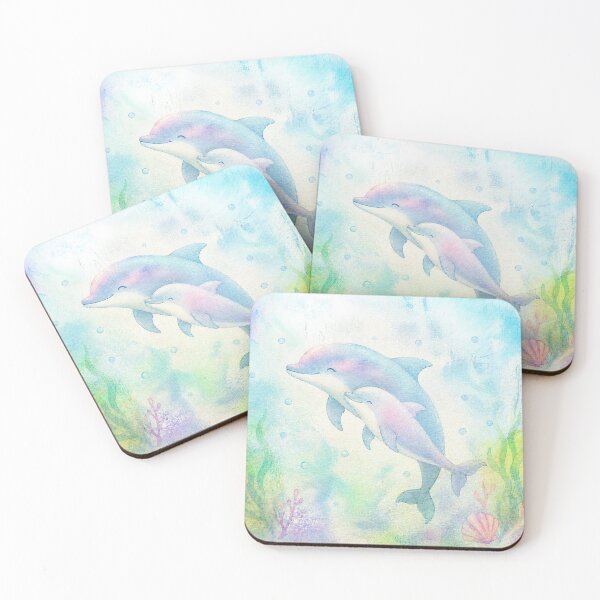 Item preview, Mom and baby dolphins designed and sold by Kr8Design.
