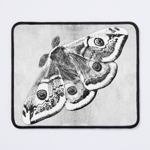 Item preview, Male Emperor Moth Eyespot Wings Dark Natural History Art designed and sold by Ghoul Enterprises.