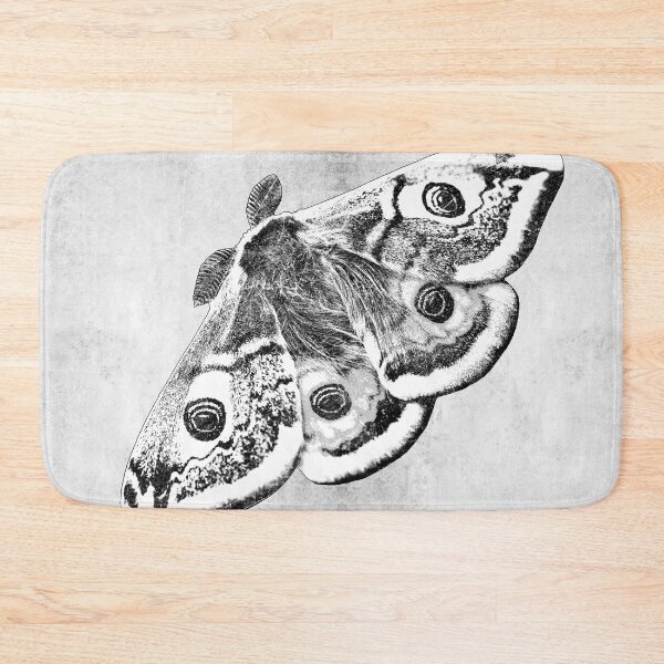 Item preview, Male Emperor Moth Eyespot Wings Dark Natural History Art designed and sold by Ghoul Enterprises.