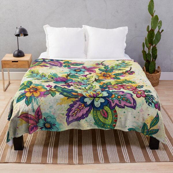 Item preview, Artistic floral illustration, colorful botanical designed and sold by NadiaChevrel.