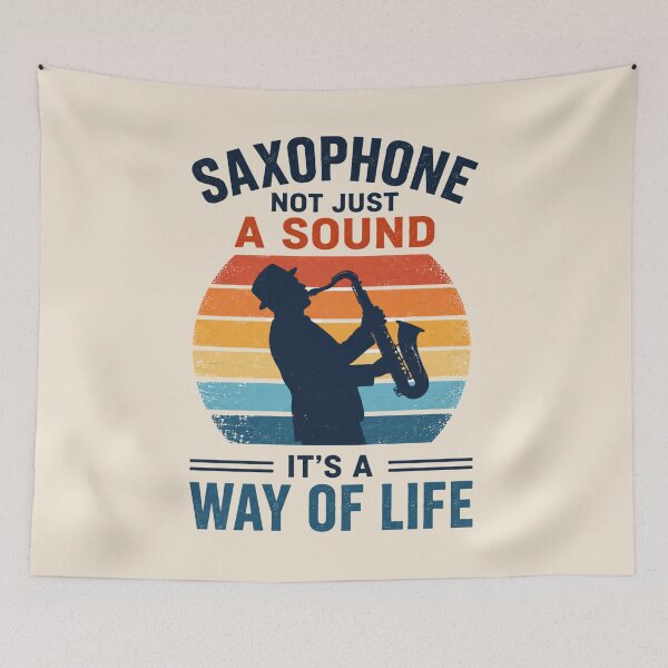 Item preview, Retro Sunset Old Man Saxophone Way of Life Saxophonist Dad designed and sold by bosamji.