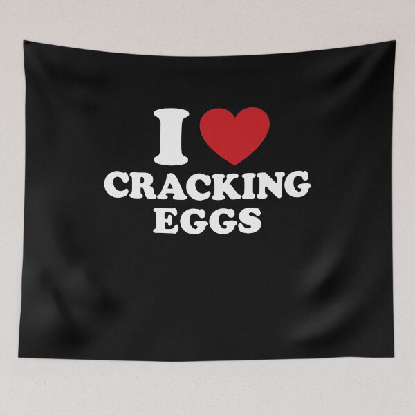 Item preview, I Love Cracking Eggs I Heart Cracking Eggs designed and sold by LOUP-SOLI.