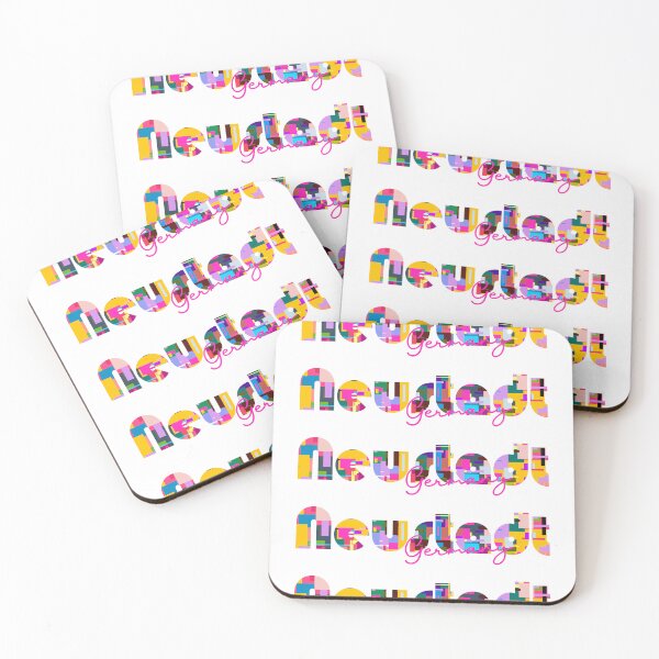 Item preview, Neustadt, Germany, Vibrant Abstract City Typography Art designed and sold by Wanderful-roads.