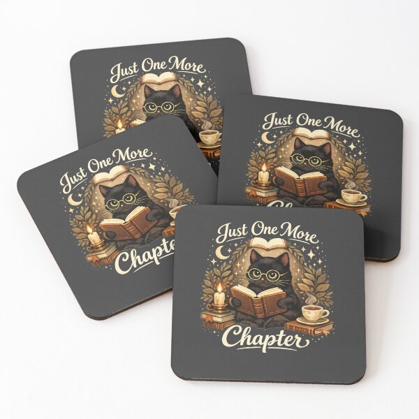 Item preview, Just One More Chapter Black Cat Book Lover Reading Cat Aesthetic designed and sold by MUSA'S.
