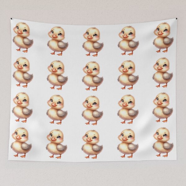 Item preview, Cute Baby Duckling Whimsical Pixar Style Illustration designed and sold by LunaPixelStudio.