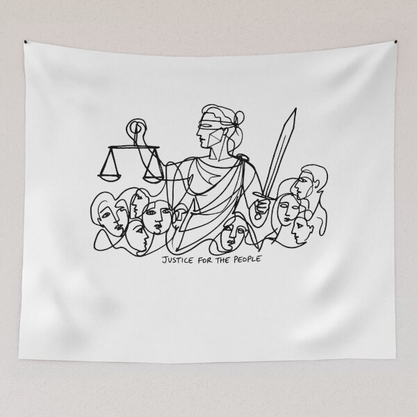 Item preview, People Justice | "Democracy and justice" designed and sold by YOU SHOP NOW.