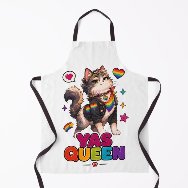 Item preview, Yas Queen Pride Cat Sticker designed and sold by MoodCats.