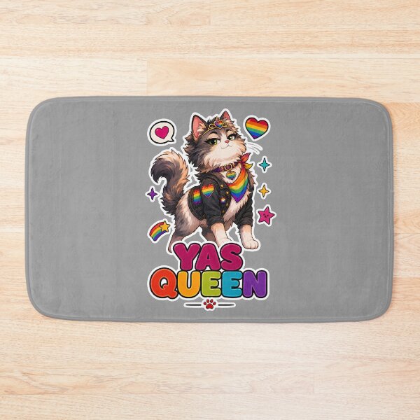 Item preview, Yas Queen Pride Cat Sticker designed and sold by MoodCats.