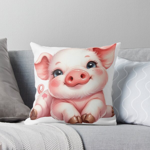 Item preview, Cute Baby Piglet Whimsical Pixar Style Illustration designed and sold by LunaPixelStudio.