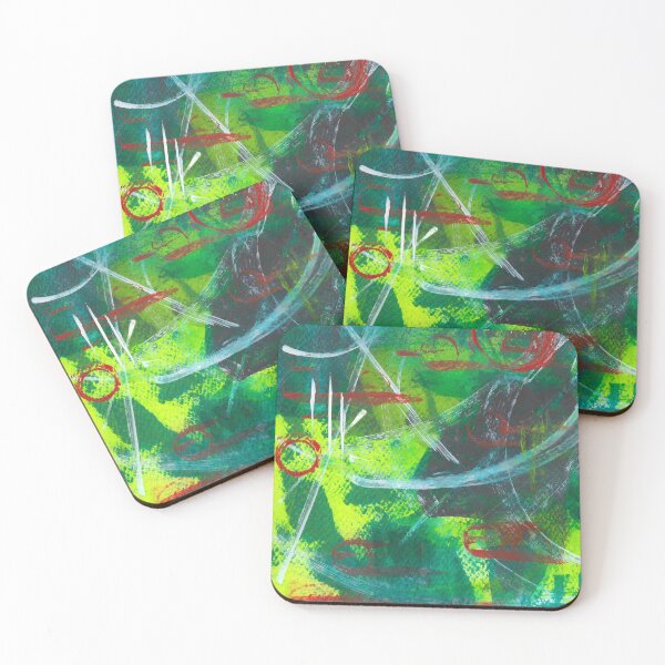 Item preview, Atmospheric in Green III designed and sold by ShonaCallumArt.