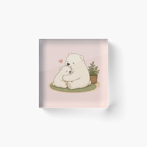 Item preview, Cute Polar Bear Love designed and sold by MellowMunchkins.
