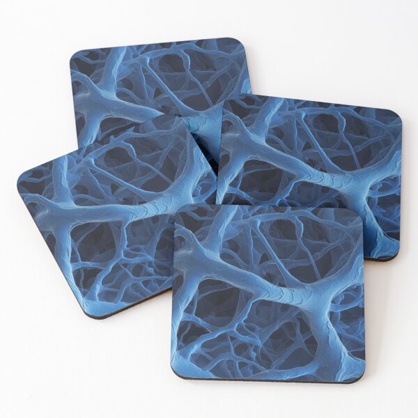 Item preview, Microscopic Blue Neuron Network Organic Pattern designed and sold by LYAN-STORE.