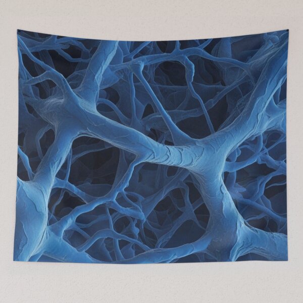 Item preview, Microscopic Blue Neuron Network Organic Pattern designed and sold by LYAN-STORE.