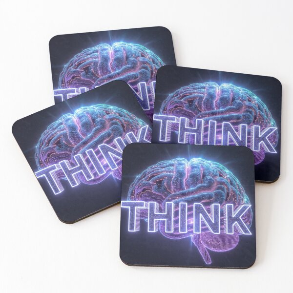 Item preview, THINK Neon Brain - AI Artificial Intelligence Tech T-Shirt designed and sold by AiNaturalsOnly.