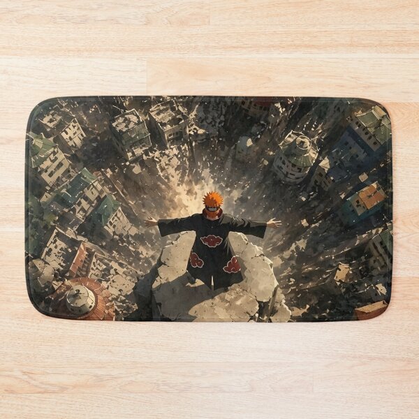 Item preview, Pain Akatsuki Almighty Push – Shinra Tensei Destroying Konoha Epic Anime Poster designed and sold by Dyan4.