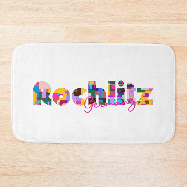 Item preview, Rochlitz, Germany, Vibrant Abstract City Typography Art designed and sold by Wanderful-roads.