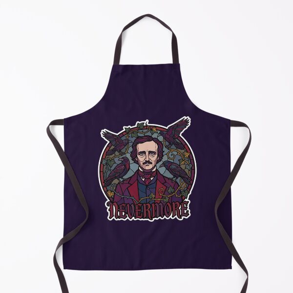 Item preview, Edgar Allan Poe Nevermore - Gothic Stained Glass Raven designed and sold by quackynaut.