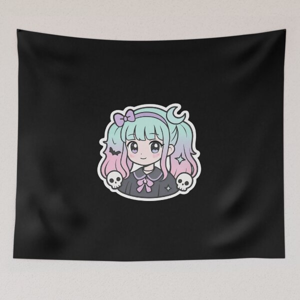 Item preview, manga kawaii pastel goth girl designed and sold by ELdante.