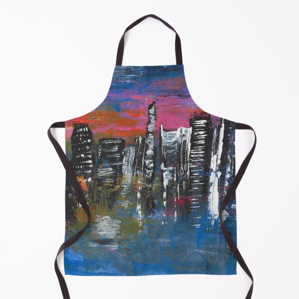 Item preview, City Sunset - Gritty Abstract Urban Skyline designed and sold by ShonaCallumArt.