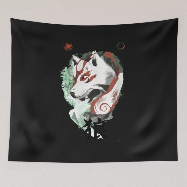 Item preview, Sumi Ink Wolf Spirit Design  designed and sold by DoodleVerseDark.