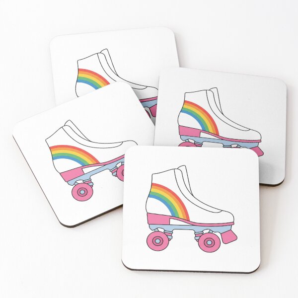Item preview, Retro Rainbow Roller Skate 80s Aesthetic designed and sold by Opal Aura .