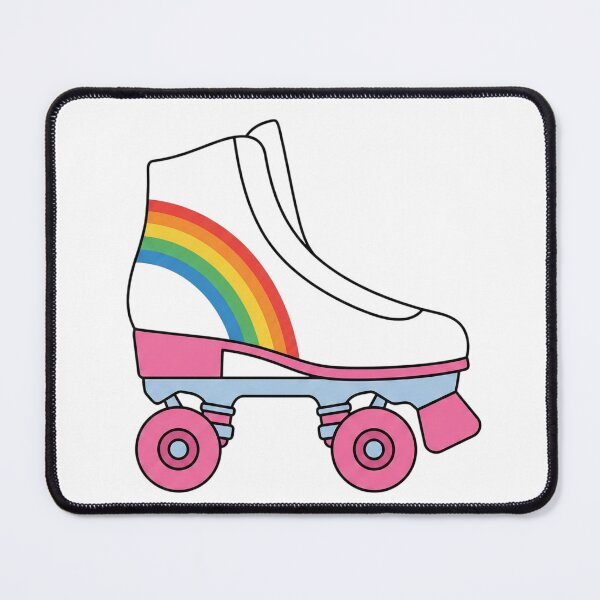 Item preview, Retro Rainbow Roller Skate 80s Aesthetic designed and sold by Opal Aura .