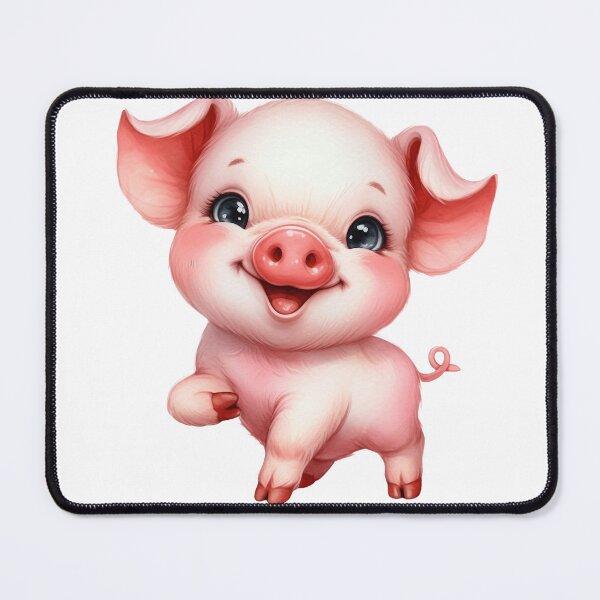 Item preview, Cute Baby Piglet Whimsical Pixar Style Illustration designed and sold by LunaPixelStudio.