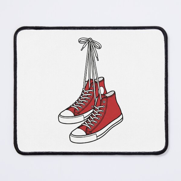 Item preview, Red High Top Sneakers Hanging by Laces designed and sold by Opal Aura .