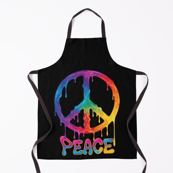 Item preview, trippy festival hippie tie dye PEACE peace sign designed and sold by LuminOrb.