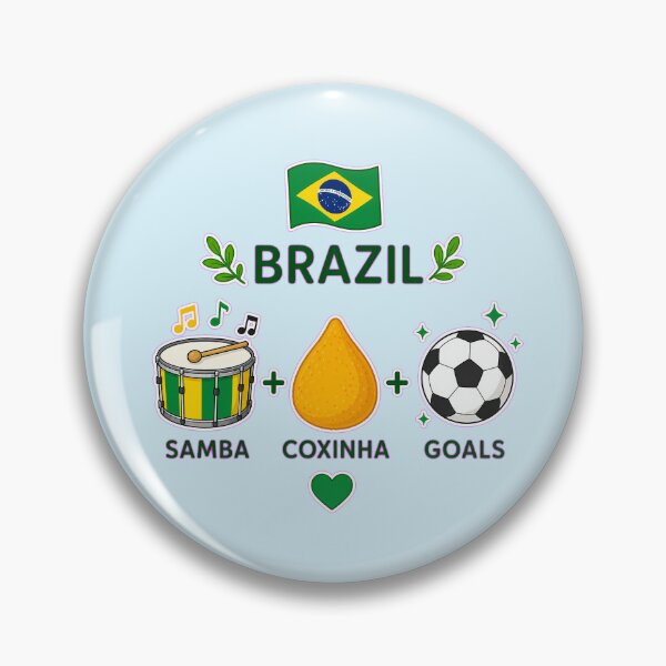 Item preview, Brazil Vibes Samba Coxinha Soccer Design designed and sold by LuisWorks.