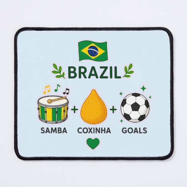 Item preview, Brazil Vibes Samba Coxinha Soccer Design designed and sold by LuisWorks.