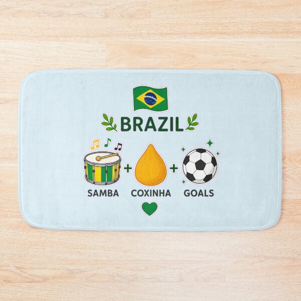 Item preview, Brazil Vibes Samba Coxinha Soccer Design designed and sold by LuisWorks.