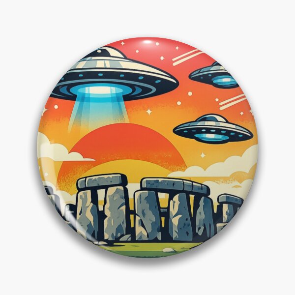 Item preview, Stonehenge Encounter – Ancient Mystery UFO Design designed and sold by Dogandesighn.