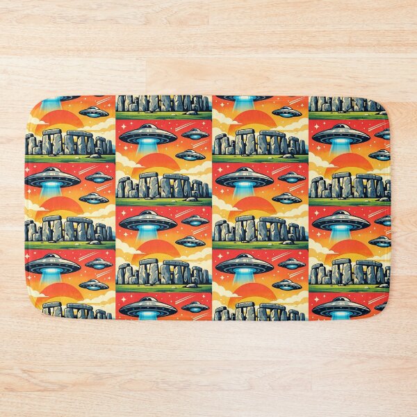 Item preview, Stonehenge Encounter – Ancient Mystery UFO Design designed and sold by Dogandesighn.