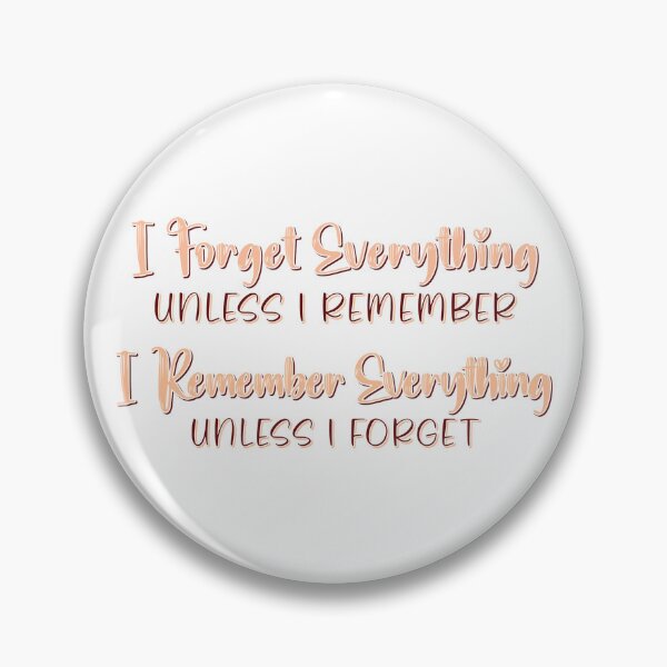 Item preview, Forget / Remember designed and sold by ThisNThatCrafts.