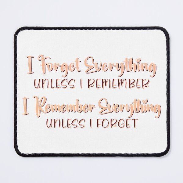 Item preview, Forget / Remember designed and sold by ThisNThatCrafts.