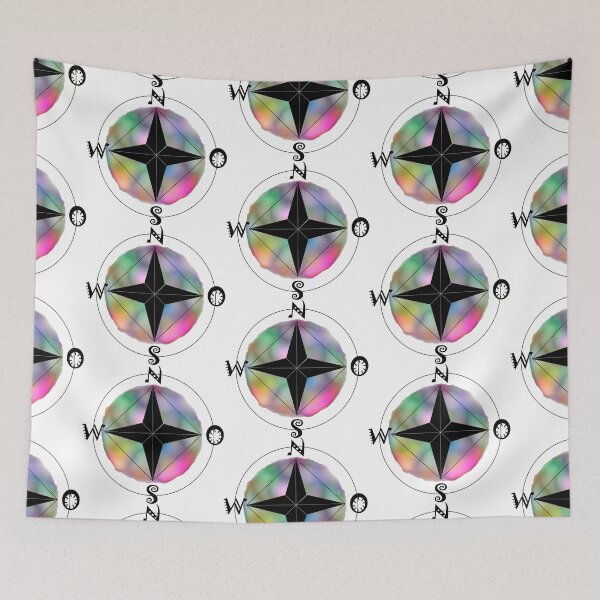 Item preview, Compass rose with rainbow disc designed and sold by creaphyl28.