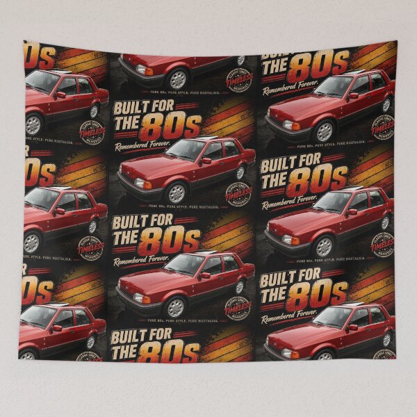 Item preview, Retro 80s Executive Saloon Car Classic Vintage Motoring Design designed and sold by Tee-Shirt-Topia.